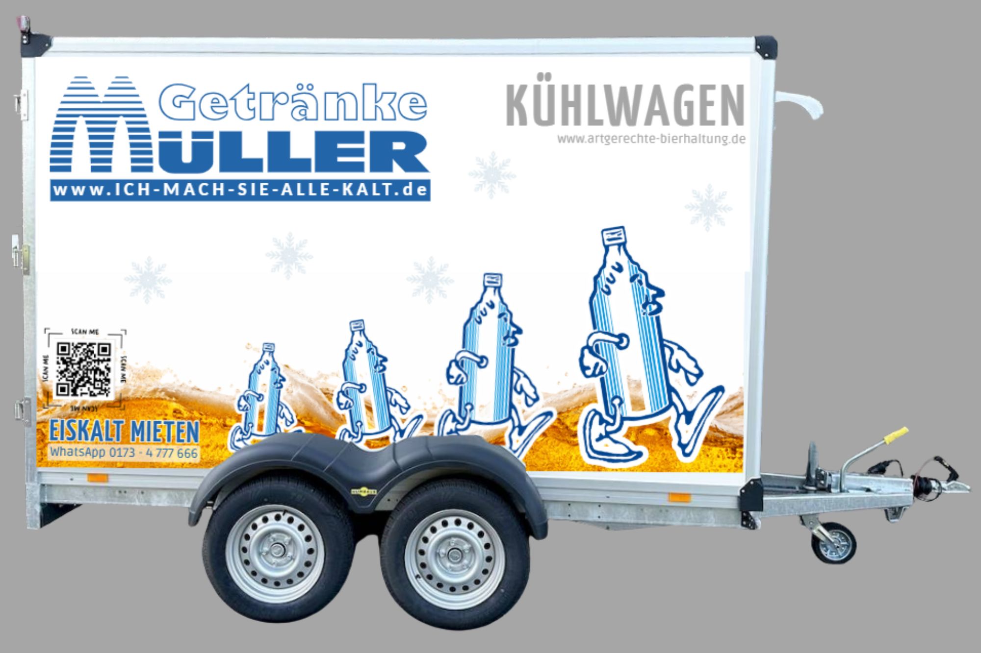 Kühlanhänger Getränkevertrieb Müller